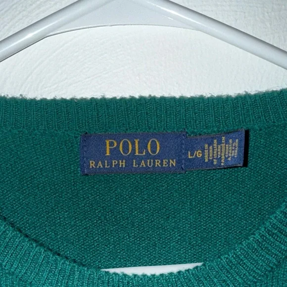Polo by Ralph Lauren Men's Dark Green Crewneck Sweater - Picture 4 of 5